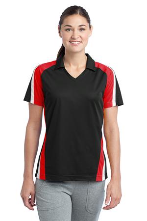 Sport-Tek ®  Ladies Tricolor Micropique Sport-Wick ® Polo. LST654